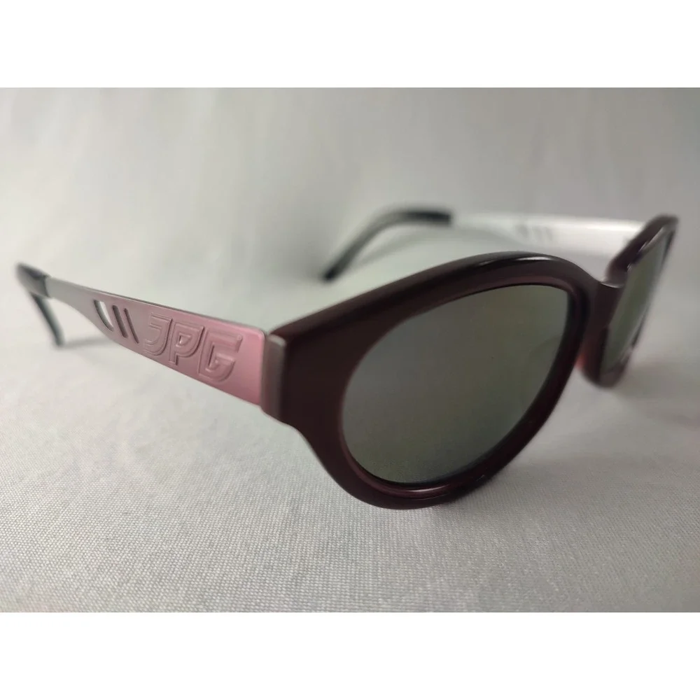 Vintage Jean Paul Gaultier 58-7204 Burgundy Purple‎ Mirror Sunglasses Japan Mint
